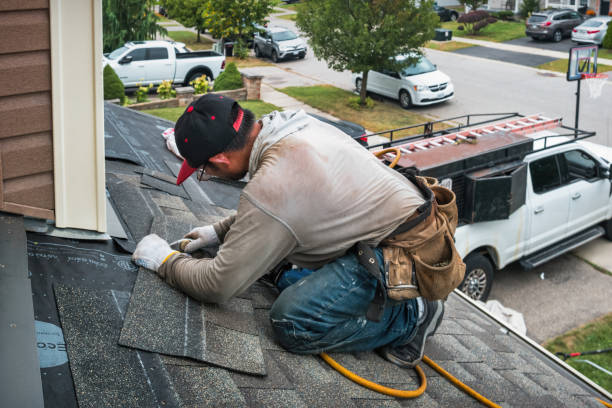 Professional Roofing technician working in Pershing, IN